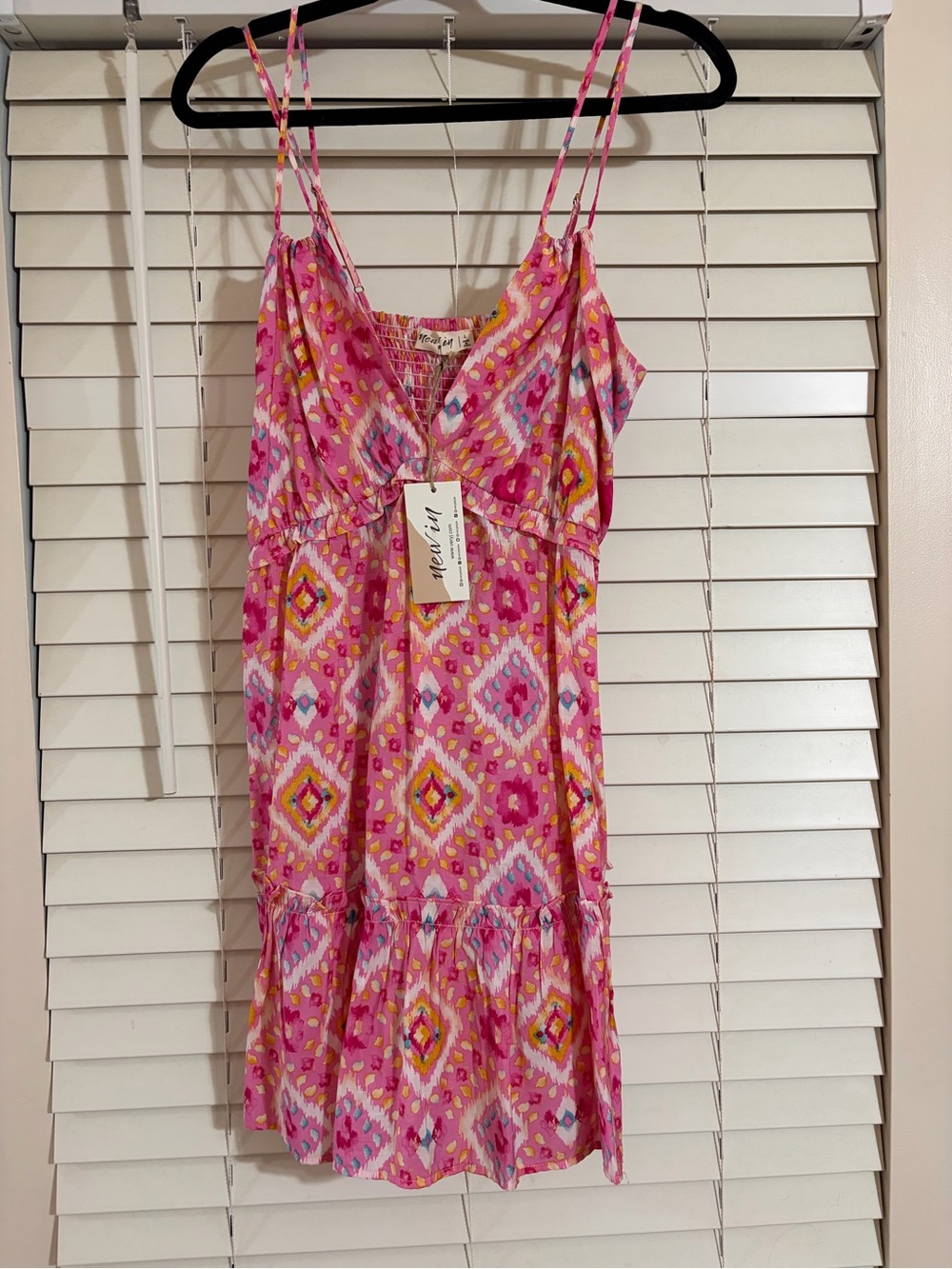 Women's Pink Patterned Sundress by New In